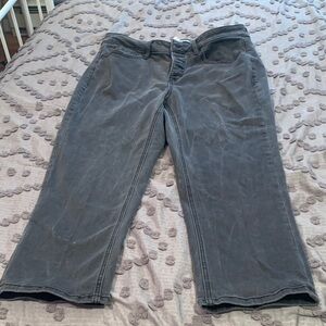 Lane Bryant Charcoal Ankle Jeans